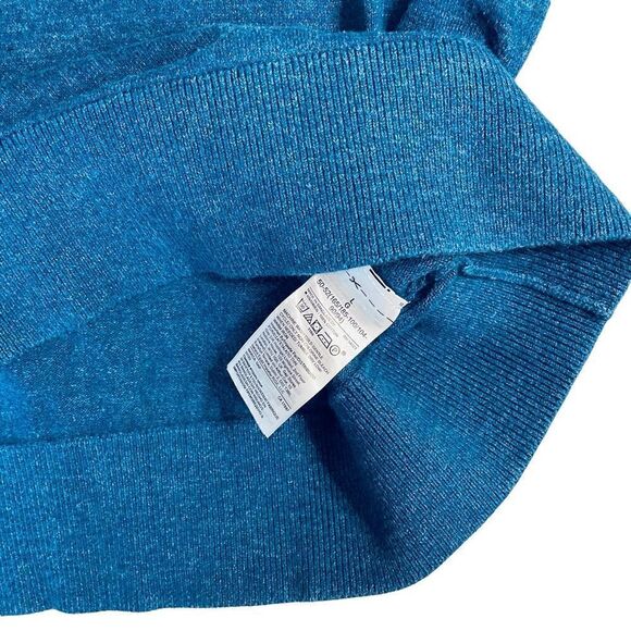 Blue Marl Cotton Crew Neck Sweater - Gap - Picture 3 of 5